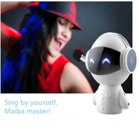 Intelligent Mini Robot Bluetooth BT Speaker Smartrobot Carino Btspeaker portatile con CSR3 BASS TF AUX AND Power Bank Funzione 1 PZ LOT