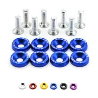 Kit di rondelle parafango in alluminio 1 set = 8 pezzi rondelle e bulloni FS-JDM 03