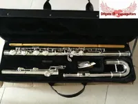NOVITÀ Woodwind Silver big Bass Flutes free shipping Con custodia rigida
