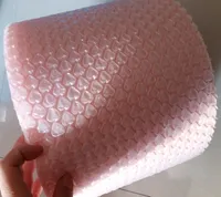 30 cm bred hjärta design olika färgkrymppaket burbuja kudde bubbla rulle wrap polietileno emballage bulle packning film