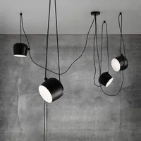 FUMAT Modern Creative Fashion DIY Aim Lamp Indoor Lighting acrylic cover White Black Iron Shade Pendant Light Cafe Suspension Lamp luminaire