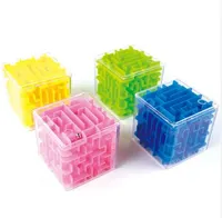 3D Cube Maze Toy Puzzle Game Brain Teaser Labyrinth Rolling Ball Leksaker för barn Earling Learning Barn Julklapp