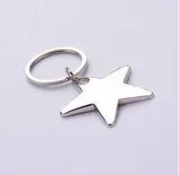 Neuheit Sternförmige Schlüsselanhänger aus Metall Keyrings Custom Logo für Geschenke