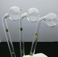Color double fulcrum glass curved pan Whole bongs Oil Burner Pipes Water Pipes Glass Pipe Oil Rigs Smoking