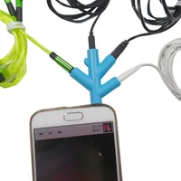 3.5mm Adapter słuchawkowy 4 Way Cable Jack Adapter Plug Słuchawki Rozdzielacz do PC / MP3 Smartphone Player 1 Wejście 4 Wyjście kable audio