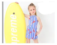 PROSEA Kızlar Şerit Mini Etek Mayolar Mayo Çocuklar Tek parça Kolsuz Yüzme Suit Mayo Beachwear