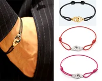Frankrijk Beroemde Sieraden Dinh van Armband voor Dames Mode-sieraden 925 Sterling Zilveren Touw Handcuff Armband Menottes