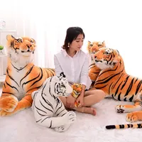 Simulation Tiger Doll White Tiger Plush Toy Pillow Doll Child Doll Birthday Gift2953