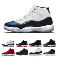 Platinum Tint Concord 45 11 XI 11s Casquette et Robe Hommes Chaussures De Basketball Prom Night Gym Red Bred Barons Space Jams baskets de sport pour hommes