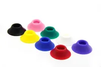 Ecig Battery Silicone Base Holder Colorful Silica Gel Cup E Cig Sucker Rubber Cases For E-Cigarette Ego Evod Atomizer Holding Display Stands