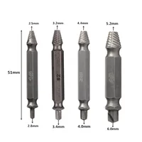 Freeshipping 4PCS / Lot Skruv Extractor Drill Bits Guide Set Easy Out Bolt Stud Remover Broken Soeed Out DamagedTool
