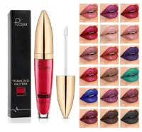Nieuwste make-up Pudaier Lip Gloss 18 Kleur Glitter Flip Classic Levendig Lip Gloss Pearlite Matte to Glitter Liquid Lipstick DHL verzending