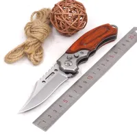Небольшой складной нож выживания тактический карманный нож кемпинг охотничьи ножи 440c лезвие сталь + деревянная ручка открытый мультитул EDC инструменты