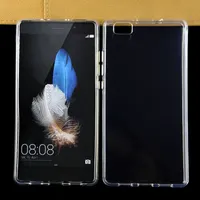 2ST Ultra Thin freier transparente weiche TPU-Abdeckung für Huawei P8 P8 Max Mini Lite Lite 2017 Phone Case