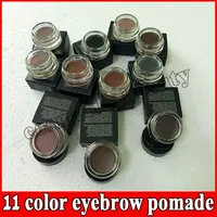 Make-up Eyebrow Enhancers Pomade 11 Kleuren met retailpakket Waterdichte crème Langdurige natuurlijke