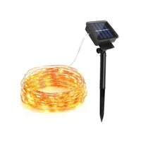 100/200 LED solar powered LED Fairy strip light 10M 20m outdoor waterproof holiday wedding, Christmas tree, New Year decoration chain