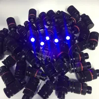 100pcs Compound Bow Violet Fiber Optic LED Bow Sight Light 3/8-32 Thread Universal Hunting Light