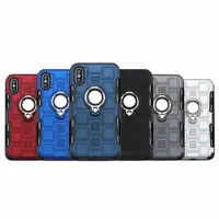 3in1 ShockoProof Armor Phone Case för iPhone XR XS Max X 8 7 6 och Samsung Galaxy S8 S9 Plus