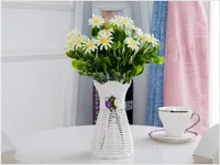 5 stks strass kralen gemengde rotan draad bloem mand vaas vazen ​​opslag voor bruiloft huizen tuin kantoor decoratie