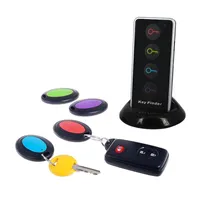 Wireless-RF-Finder-Finder mit LED-Taschenlampe und Sockel mit 4 Empfängern-Key-Finder Wireless-Schlüssel RF-Finder GPS-Tracker
