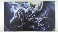 High quality YUGIOH Blue-Eyes White Dragon Playmat TCG Mat Send the card pad to receive the bag. Game pad pad customization.