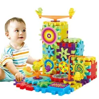 81 sztuk Przekładnie Elektryczne Puzzle Zestawy budowlane Plastikowe cegły Zabawki Edukacyjne Dla Dzieci Zabawki Dla Dzieci Christmas Gift