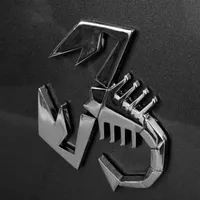 Ny 3D Scorpion Car Metal Adhesive Badge Emblem Decal Sticker för Fiat Abarth 500 Logo Stickers