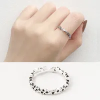 Star Trail Anel de dedo empilhável para mulheres Anti-Allergy 100% 925 Sterling Silver Anéis abertos Jóias finas Venda quente YMR109
