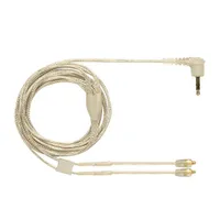 OKCSC Vit hörlurar MMCX-kabel för Shure SE215 SE535 SE846 Earphone Replacement Cable Avtagbar öronproppar Tråd Audio Adapter