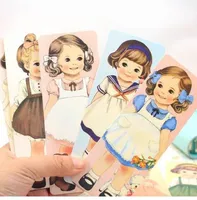12sets/lot 30Pcs per set NEW Fancy girl bookmark cartoon kawaii Book marks Doll girls series Book holder bookband Wholesale