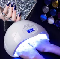 Secador de uñas de 48 vatios UV doble LED lámpara de uñas Polaco gel curado de luz con fondo 30s / 60s Temporizador lámpara de pantalla LCD para uñas secador de uñas