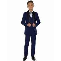 2019 Ragazzi economici Blazer Bambini Boy adatta per matrimoni Abiti da ballo Abito formale per ragazzi Bambini Tuxedo Abbigliamento per bambini Set (Jacket + Pants + Vest)