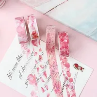 2018 nya rosa minnen kawaii blomma djur dekorativa tvättband DIY scrapbooking maskering tejpskola kontorsförsörjning 2016