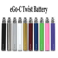 Ego-C Twist Battery Cigarette Variable Variable Voltaje 3.2-4.8V 650mAh 900mAh 1100mAh Visión Baterías ego