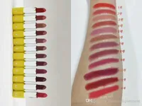 Makeup Lippenstift Matte Kosmetik Verschiedene 5 Arten vorhanden 12 Beliebte andere Farbe = 1 satz Mode
