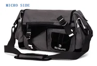 Huwang Photo Camera DSLR Video Canvas Shoulder Bag impermeabile Treppiede da viaggio imbottito morbido Borse da trasporto per Canon Nikon SLR