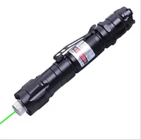 009 532nm Groene laser aanwijzerpen Pointer Clip Flashlight Twinkling Star Laser Tactical 80pcs / lot
