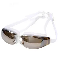 Кричать розничная цена Марка Мужчины Женщины анти туман УФ-защита плавательные очки профессиональный гальваническим водонепроницаемый плавать очки
