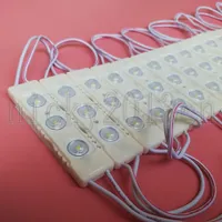 AC 110V 220V Super Bright 3030 LED Module Light Flexible Strip Lamp 3LEDs Injection ABS Transparent Cover Waterproof for Front Window Channel Letter Sign