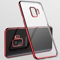 Electroplating Clear Case Ultra Dunne Plating Zachte TPU Defender Telefoon Gevallen Cover voor iPhone X XR XS 8 7 6 Plus Samsung S8 S9 Plus Opmerking 9 8