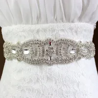 2018 Elegante Vestido De Casamento Cintos De Cintura Moda Brilhando Cristal Rhinestone Design Nupcial Sashes Pérola De Luxo Handmade Wedding Belt