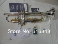 Yüksek Kaliteli Bach LT180S 72 Gümüş Kaplama Pirinç Bb Trompet Ithal Teknoloji Pirinç Profesyonel Müzik Aletleri Ile Kılıf