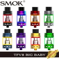 SMOK TFV8 Big Baby Light Edition 5ml Top Filling Tank Airflow Variabile LED Sub Ohm E Sigaretta atomizzatore V8 Baby-Q2 T8 X4 Bobina vaporizzatore