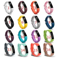 Nouveau bracelet de remplacement bracelet silicone bracelet en silicone pour Fitbit Alta HR montre intelligente Bracelet 16 couleur fermoir Accessoires intelligents