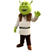 2018 caliente nueva Shrek adultos traje de mascota para Halloween! Envío gratis
