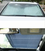 Geri çekilebilir Araba Ön Pencere Güneşlik Cam Güneş Gölge Enayi Ile Katlanır Perde Otomatik Ön Pencere Visor
