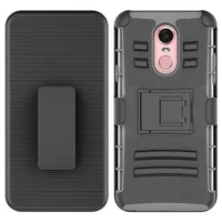 Para LG Stylo 3 k20 plus Armor Hybrid Case PC Sillicon 3 en 1 Combo Holster Belt Clip Protective Defender Kickstand Phone Cover
