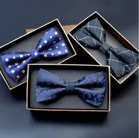 Hommes Bow Cravates 2017 Nouveau Polyester Bow Cravate Brand Mâle Polka Dot Bowtie Crêche Business Mariage Hommes Croustières Gravata Borboleta