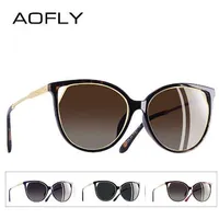 Aofly Marka Design Fashion Sunglasses 2018 Spolaryzowane Kot Okulary Okulary Słońca Dla Kobiet Rhinestone Temple UV400 A104