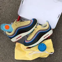 2020 New Sean Wotherspoon Men Running Shoes Top Women Vivid Sulfur Multi Yellow Blue Hybrid Sports Sneakers 36-45